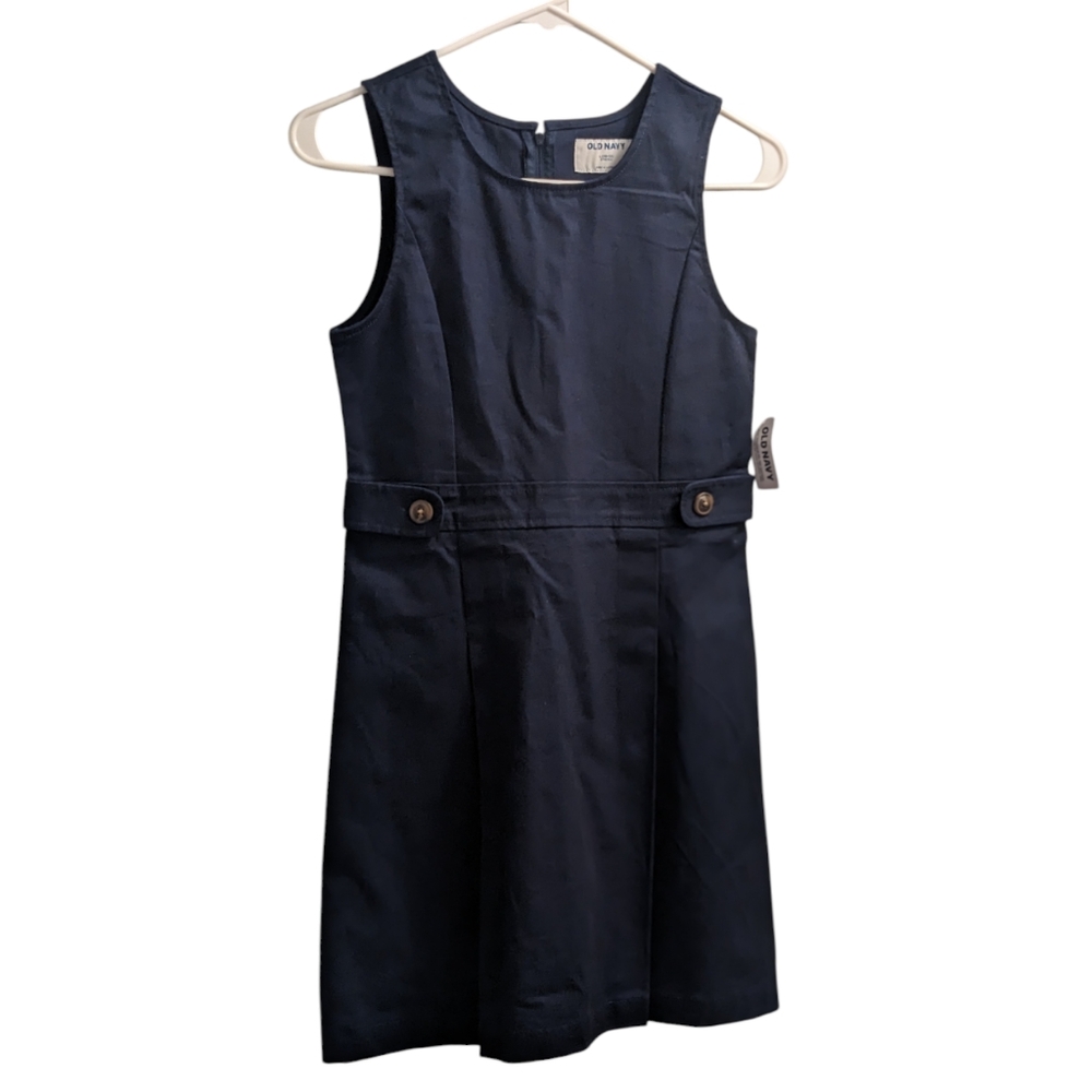 💥🆕 Old Navy Navy Blue Sleeveless Dress Girl's L (10-12)